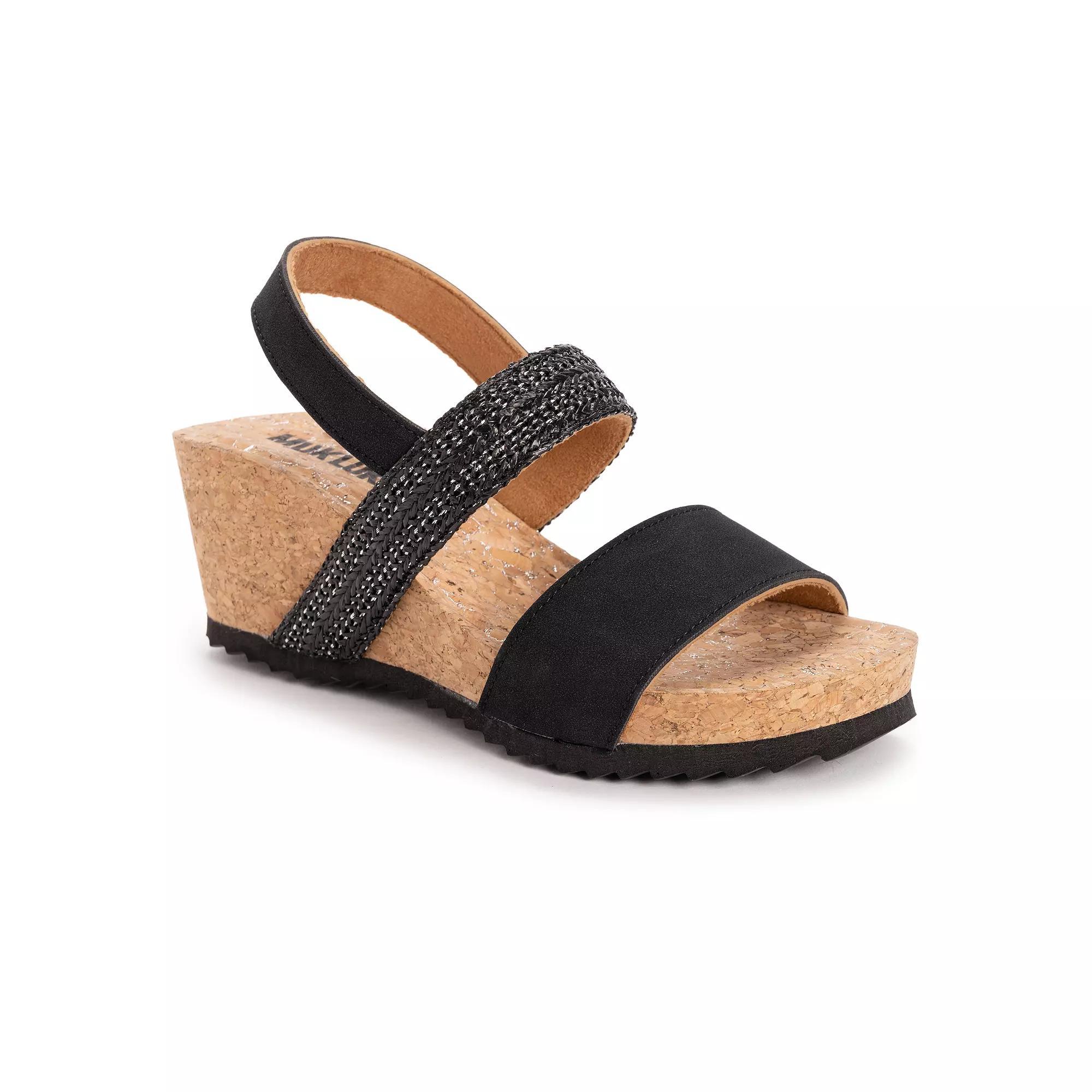 MUK LUKS Wendy Womens Wedge Sandals Product Image