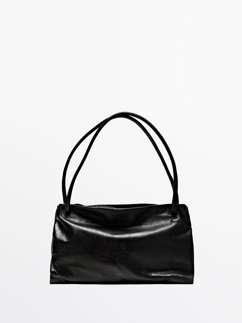 Small nappa leather bag with compartments Product Image