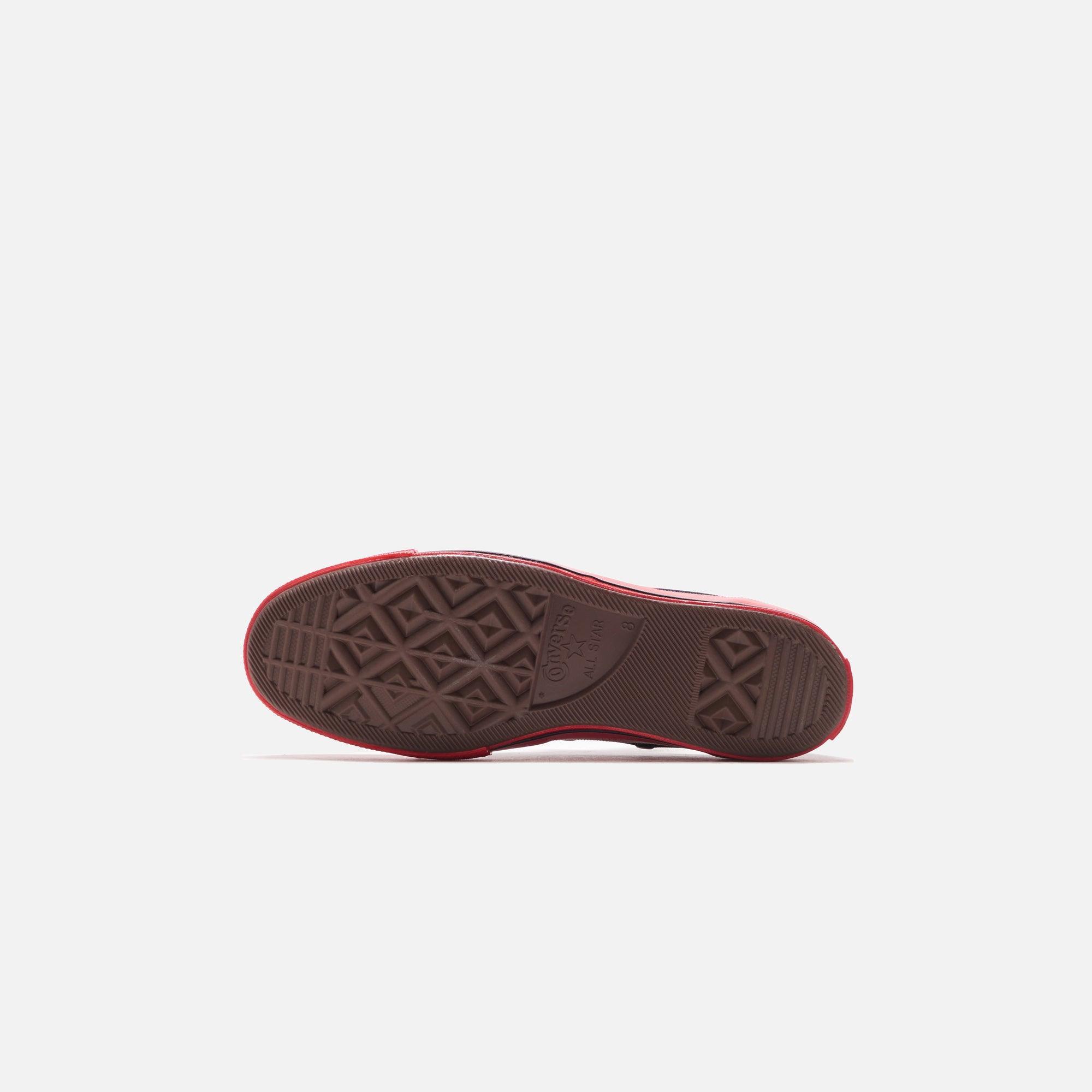Converse x Comme des Garçons CDG Play Red Sole Low Top - Black Male Product Image