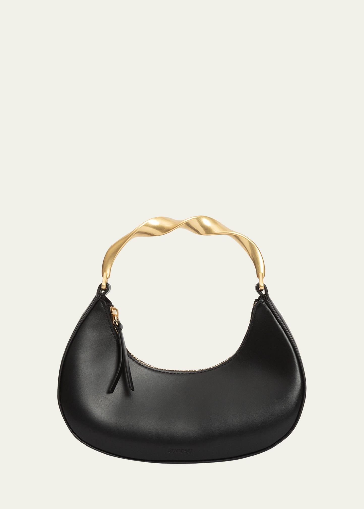 Womens Nixi Leather Twist Handle Top Handle Bag Product Image