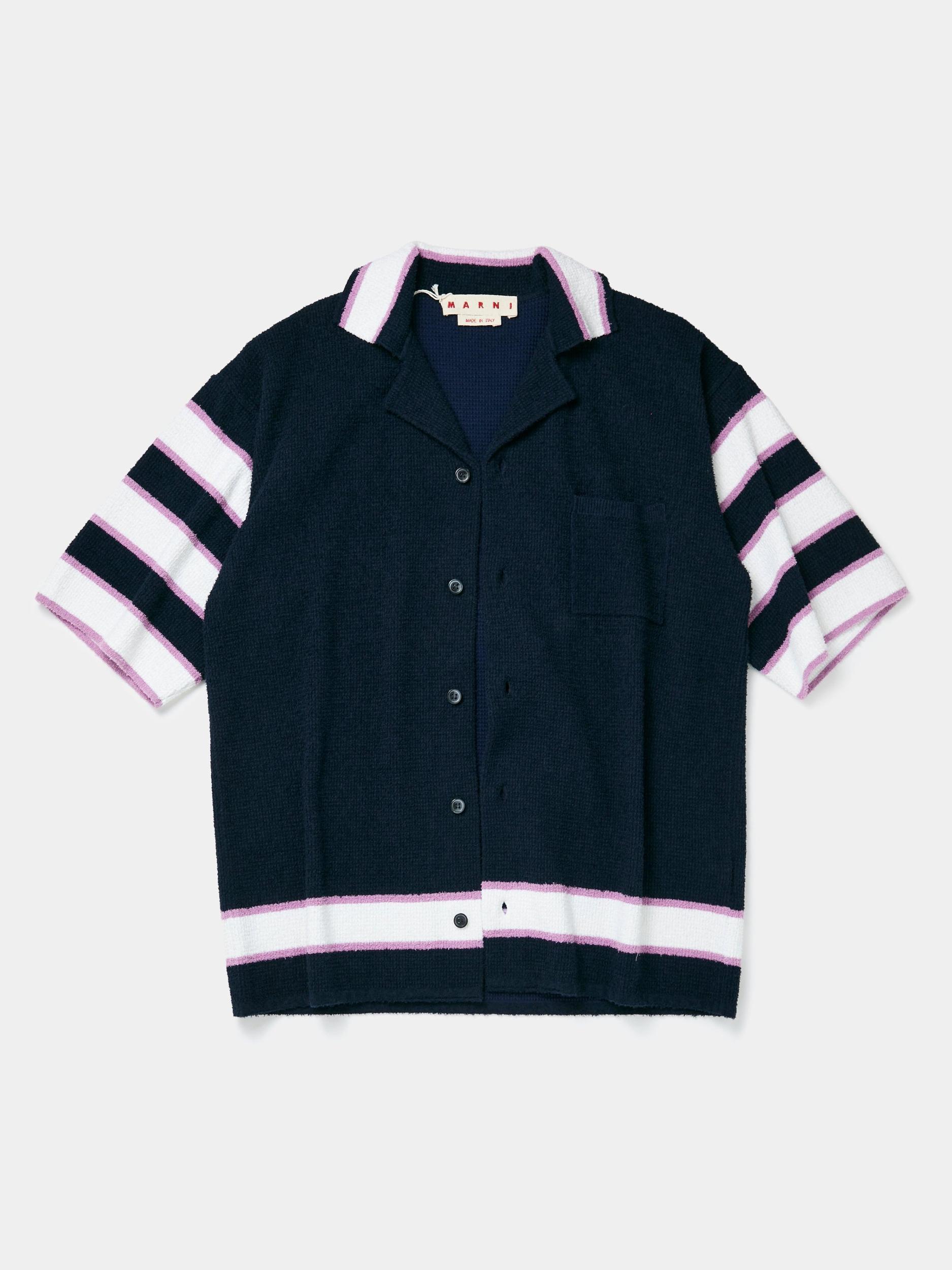 Terry Stitch Boxy Shirt (Ink) Product Image