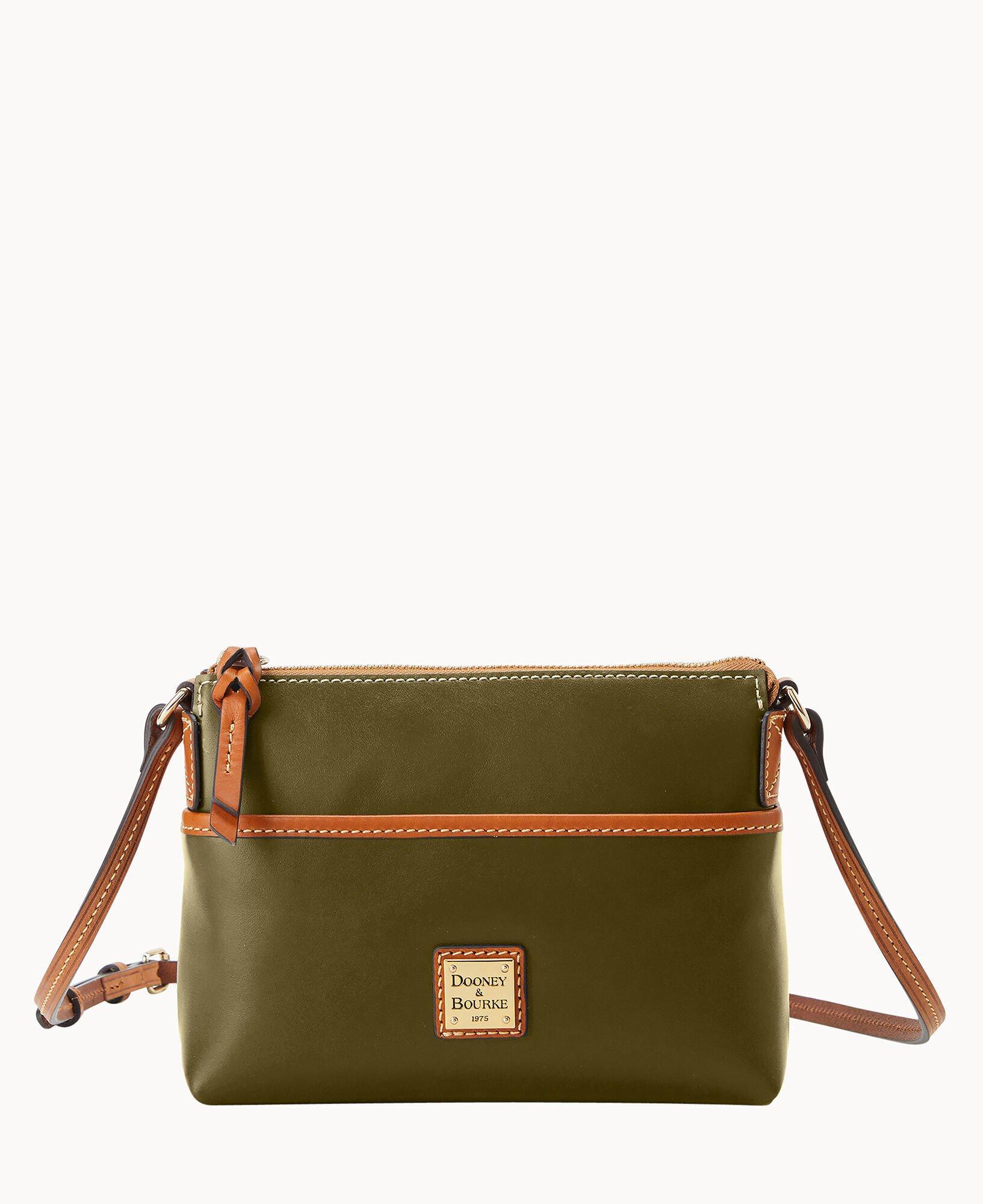 Dooney & Bourke Womens Wexford Leather Katie Crossbody Bag in Ivy Product Image