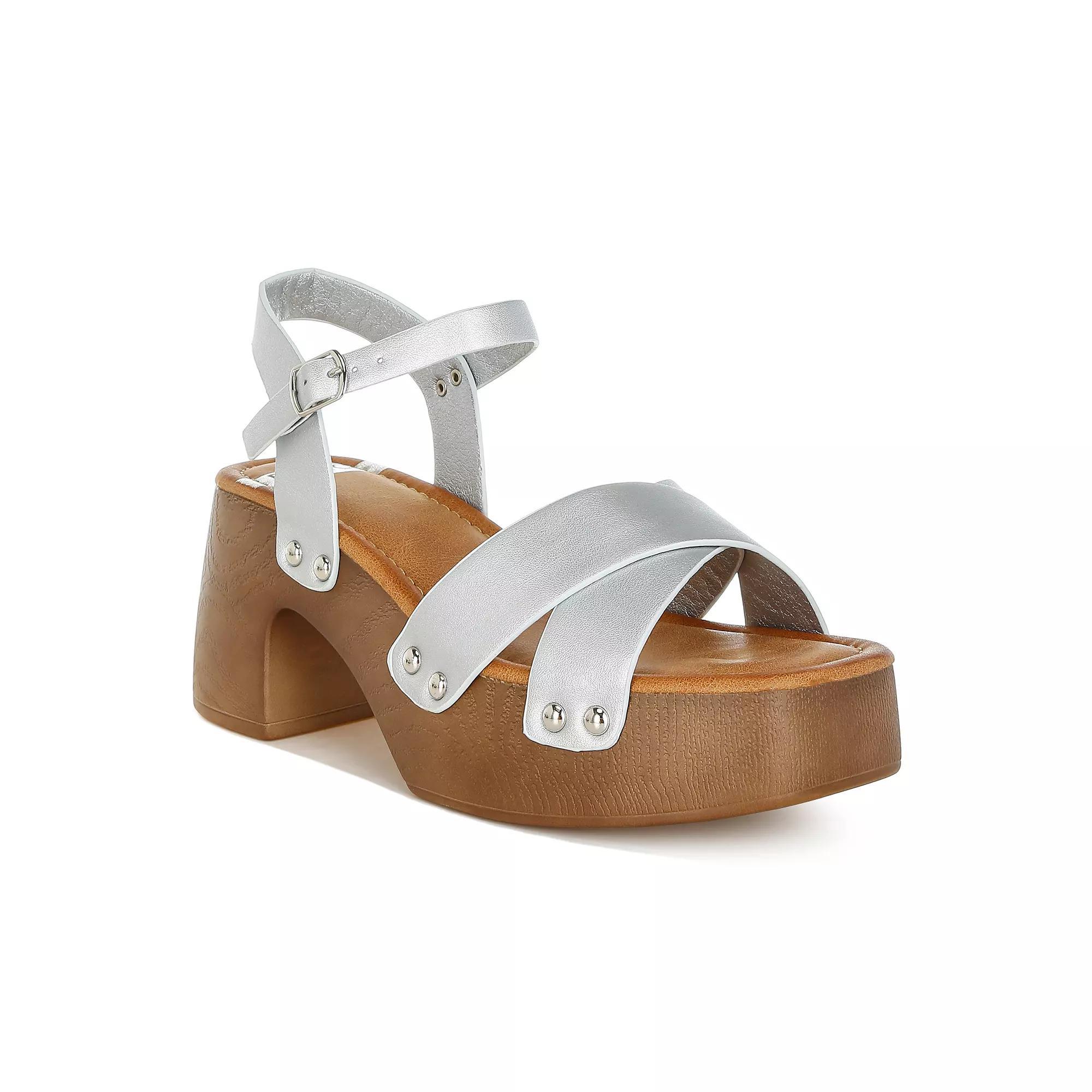 Rag & Co Morasa Women's Sandals, Size: 10, Silver Product Image