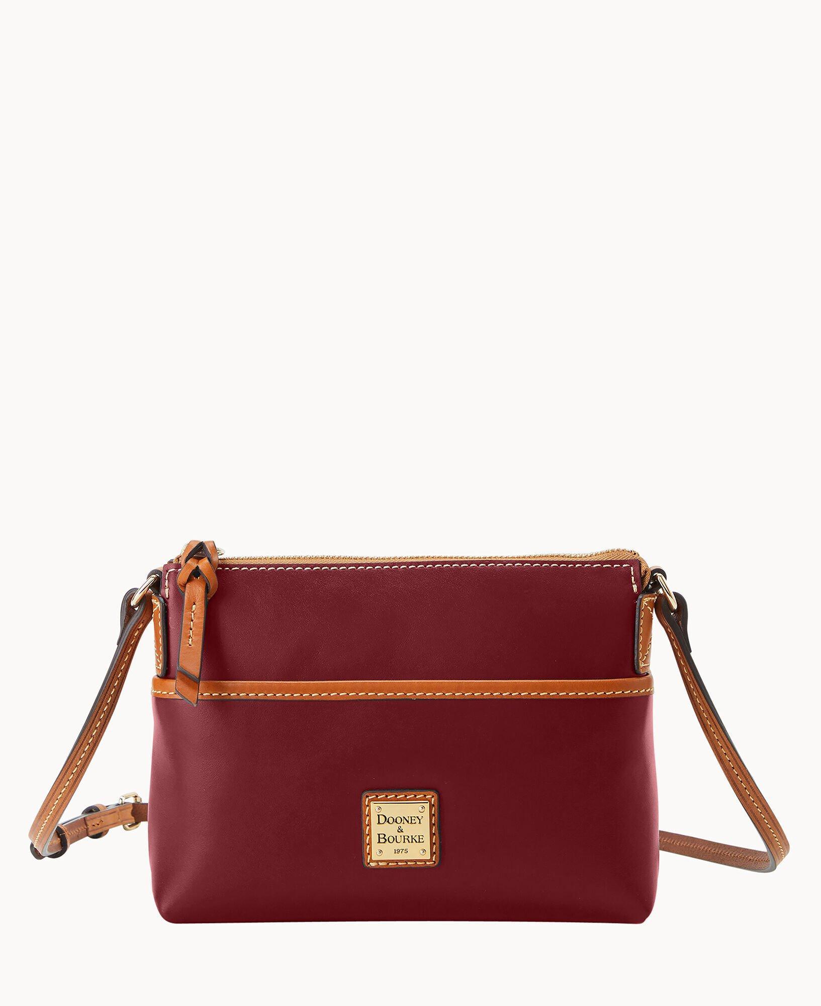 Dooney & Bourke Womens Wexford Leather Katie Crossbody Bag in Mulberry Product Image