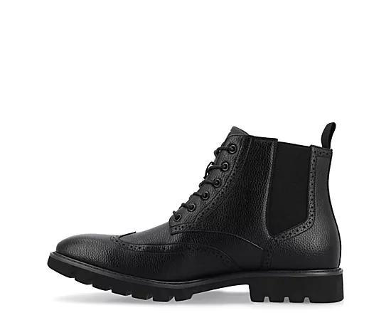 VANCE Bowman Tru Comfort Foam Men's Wingtip Ankle Boots, Size: 10.5, Black Product Image
