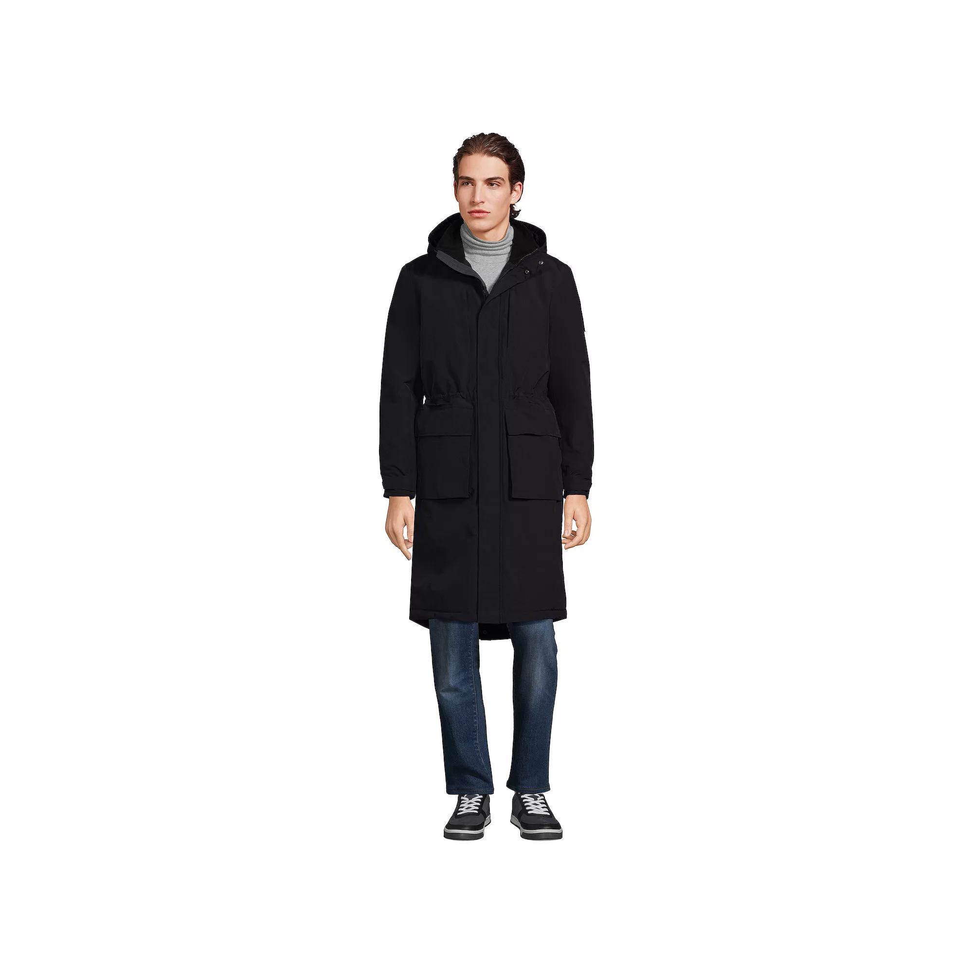 Mens Lands End Squall Waterproof Insulated Winter Stadium Coat Product Image