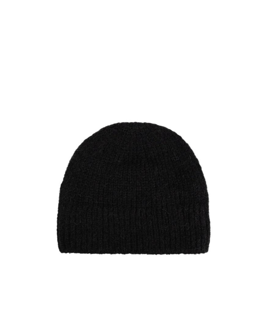 DRIES VAN NOTEN Rib Knitted Hat In Black Product Image