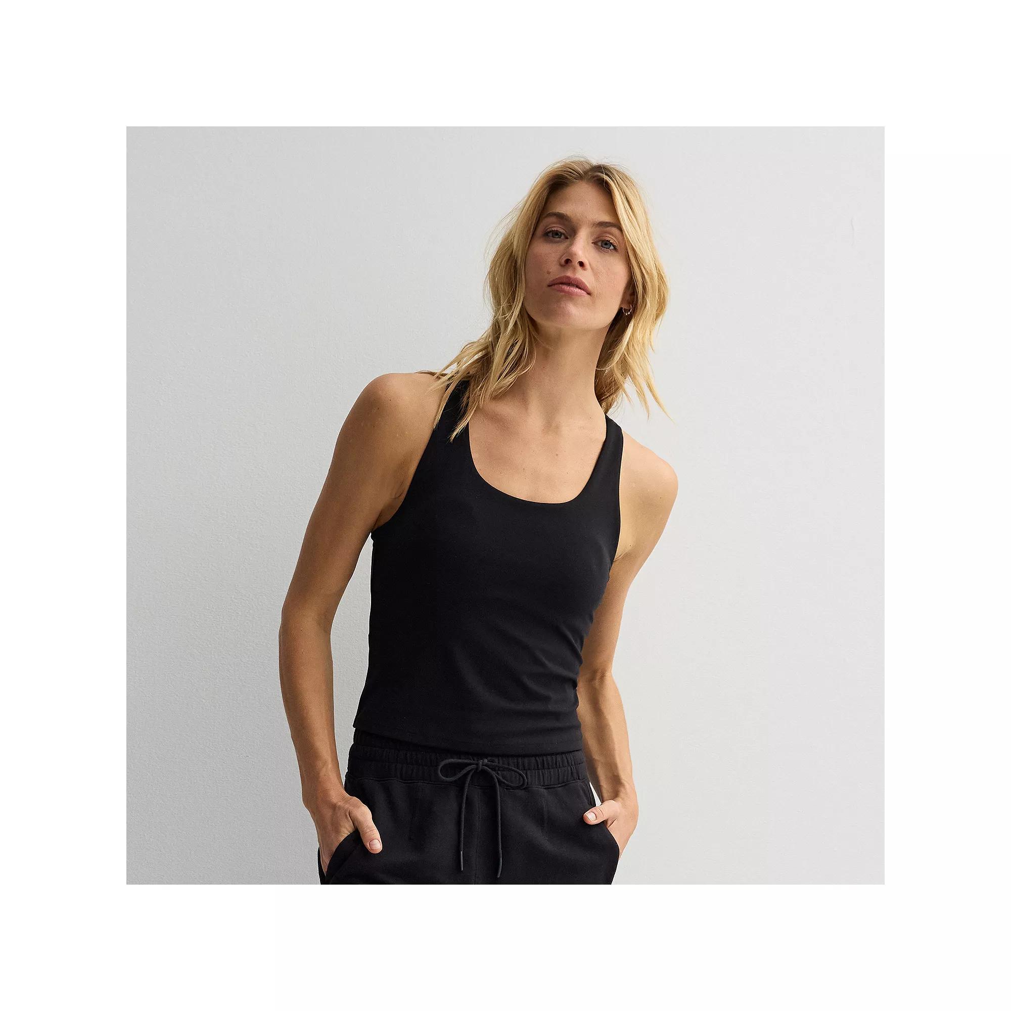 Women's FLX Affirmation Scoop Neck Tank Top, Size: XXL, Mineral Black Product Image