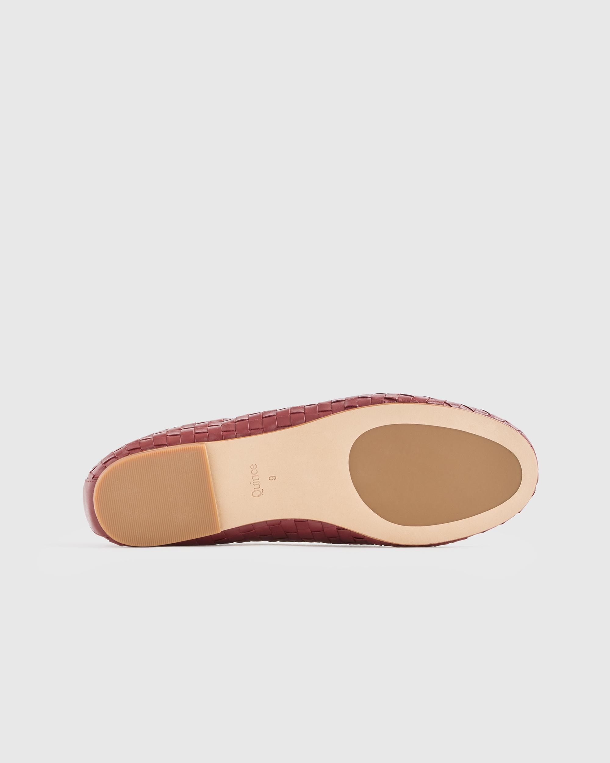 Quince | Women's Italian Leather Handwoven Ballet Flat Product Image