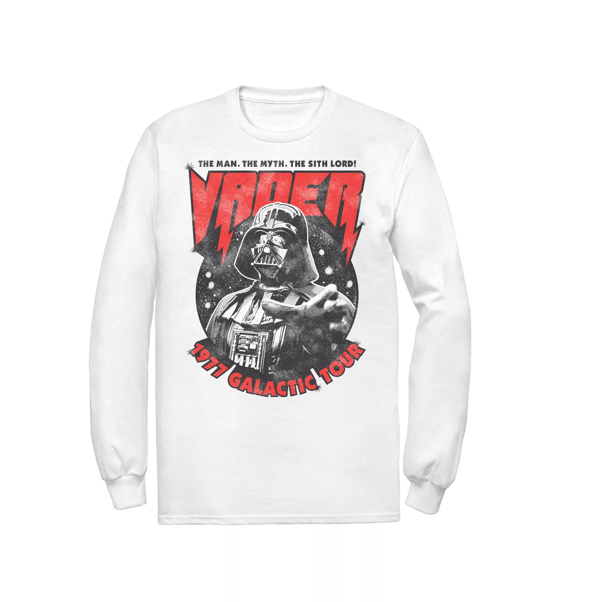 Men's Star Wars Vader 1977 Galactic Tour Metal Poster Tee, Size: Large, White Product Image