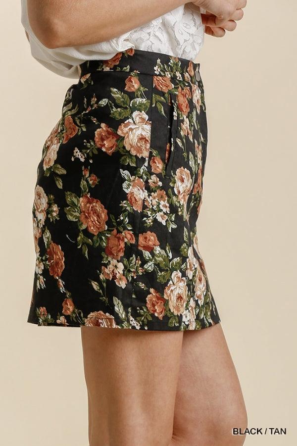 2723   Kendra Floral Skirt Product Image