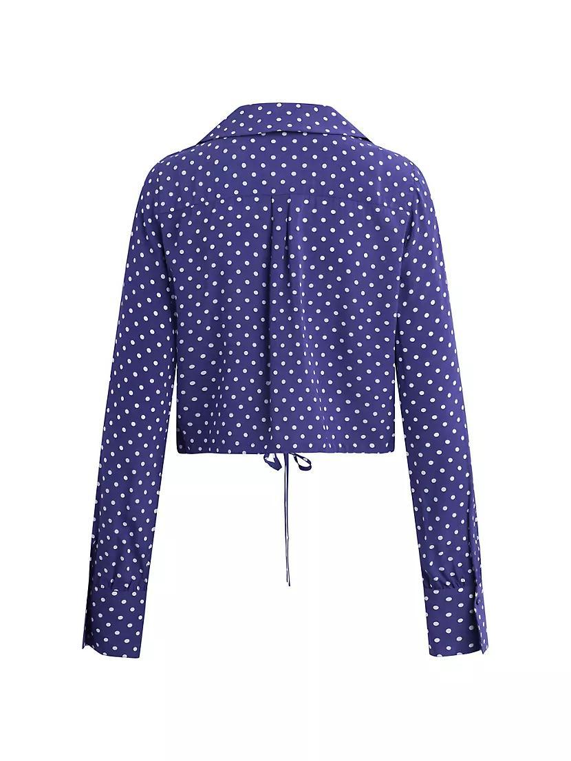 Parker Polka Dot Tie-Hem Top Product Image