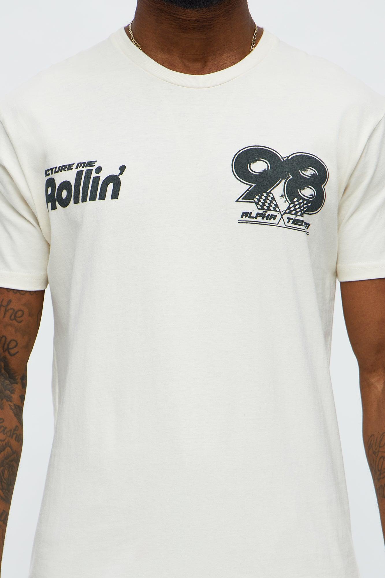 Rollin Racing 98 Short Sleeve Tee - Off White Product Image