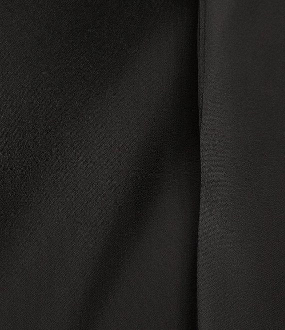Gianni Bini Dionne Satin Boat Neck Long Sleeve Mini Dress Product Image