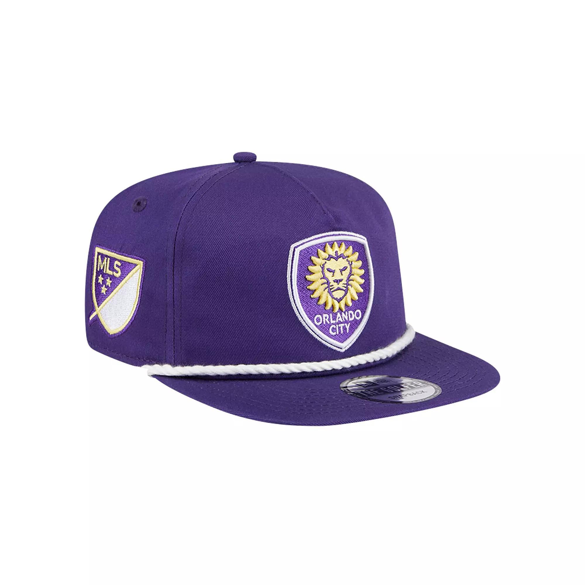 Men's New Era Purple Orlando City SC The Golfer Kickoff Collection Adjustable Hat, Orf Purple Product Image