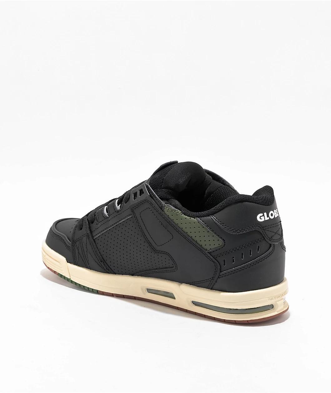 Globe Sabre Black & Combat Green Skate Shoes Product Image