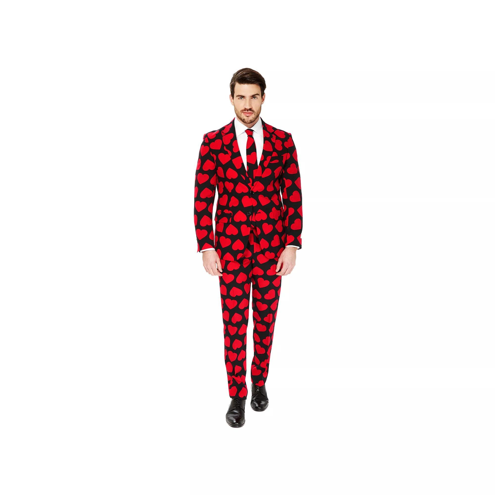 Men's OppoSuits Slim-Fit Novelty Pattern Suit & Tie Set, Size: 44 - Regular, Dot Print Product Image