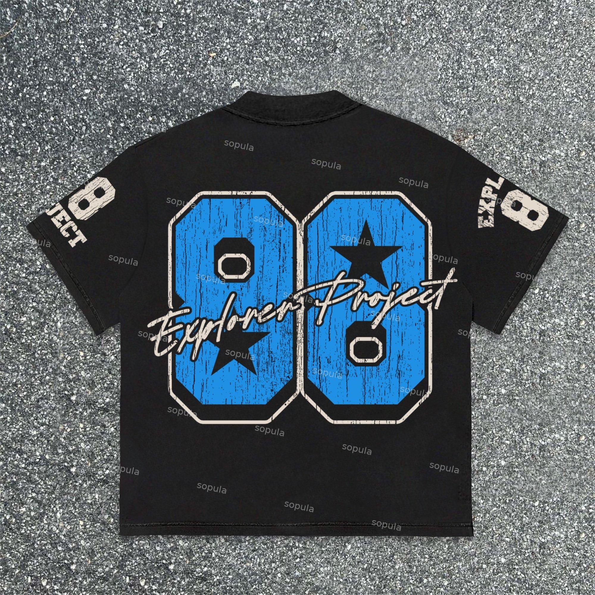 Sopula Explorer Project No 88 Sports Car Makes Old Graphics Cotton T-Shirt Product Image
