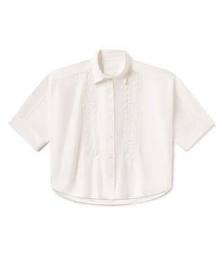 Claire Lace Trim Shirt Product Image