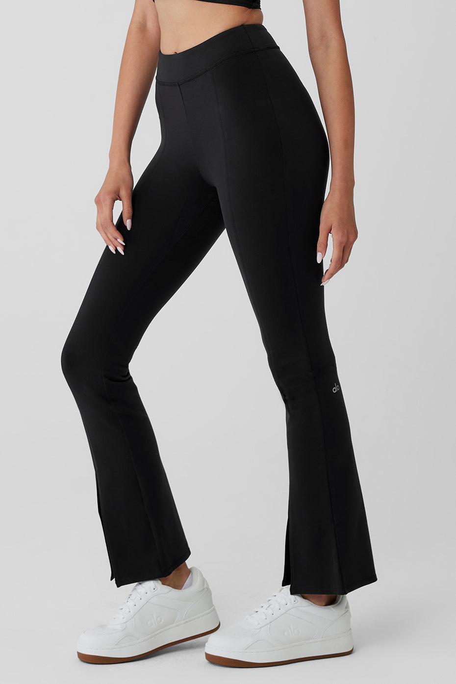 Airbrush 7/8 High Waist Flutter Legging - Black Product Image