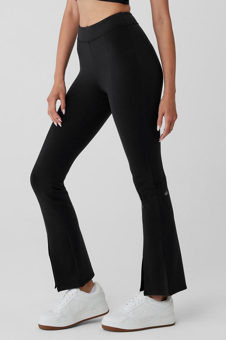 Airbrush 7/8 High Waist Flutter Legging - Black Product Image