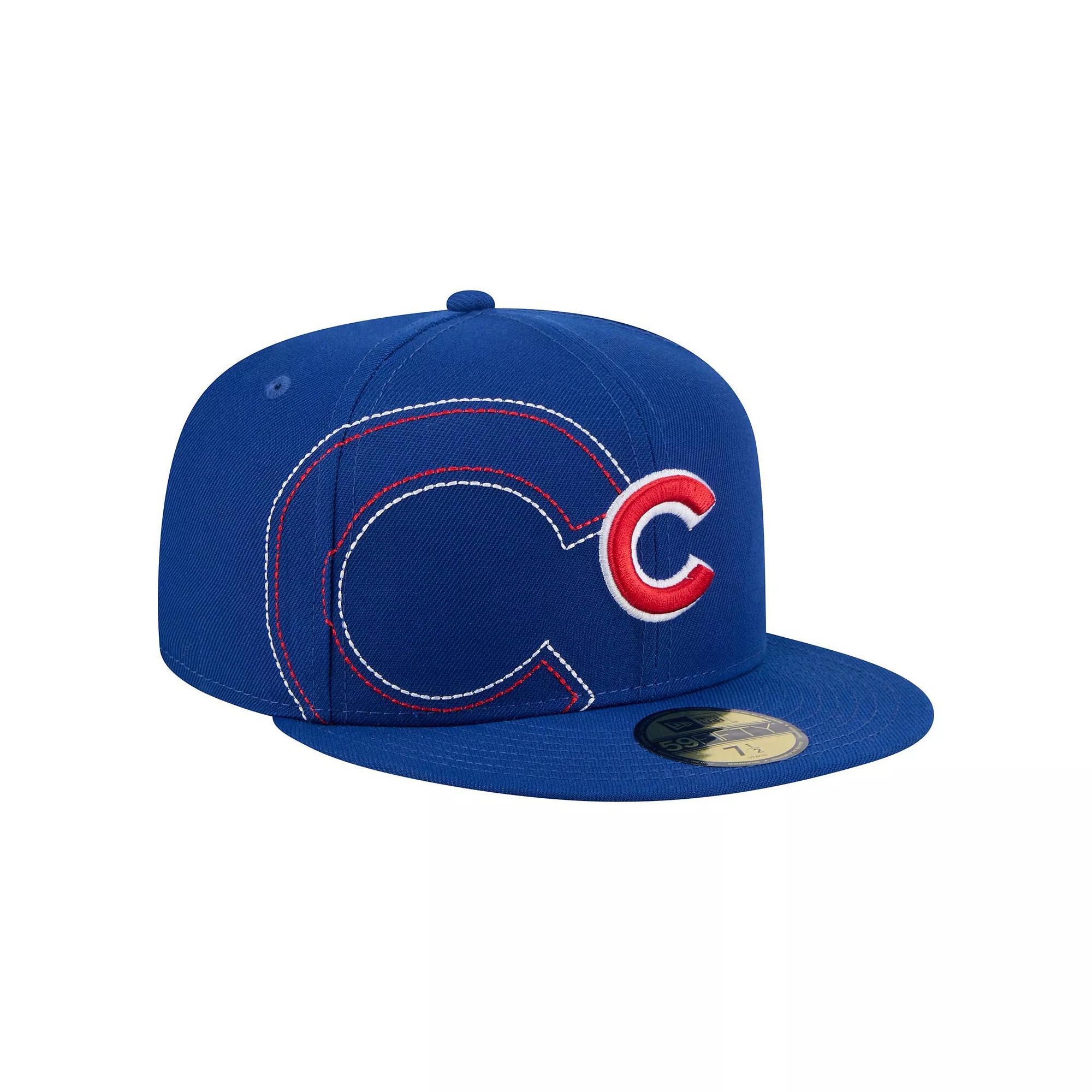 Men's New Era Royal Chicago Cubs Yarn Stitch 59FIFTY Fitted Hat, Size: 7 3/4, Blue Product Image