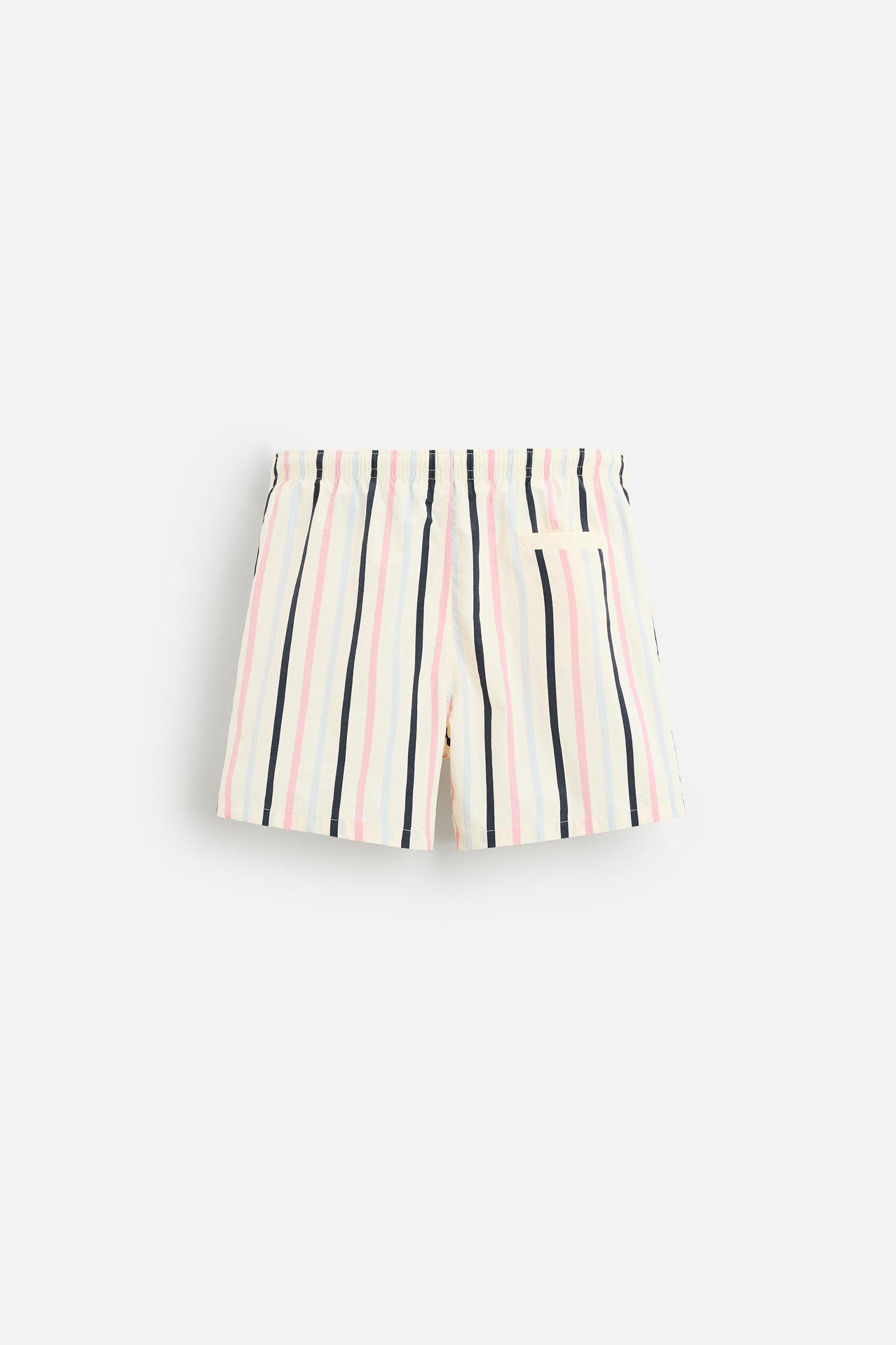 REGULAR STRIPE PRINT SWIMSUIT Product Image