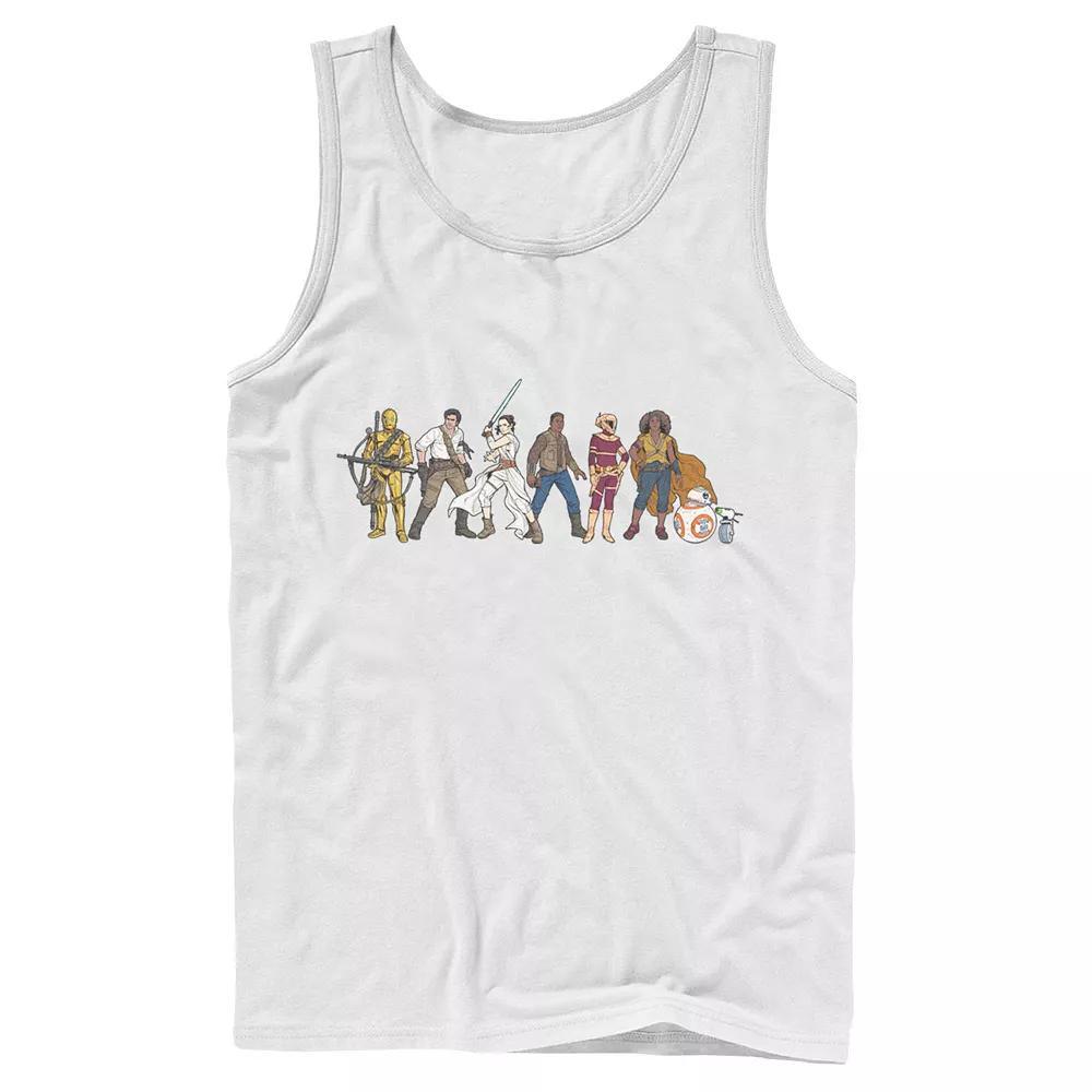 Men's Star Wars The Rise of Skywalker Rebel Line Tank Top, Size: Large, White Product Image