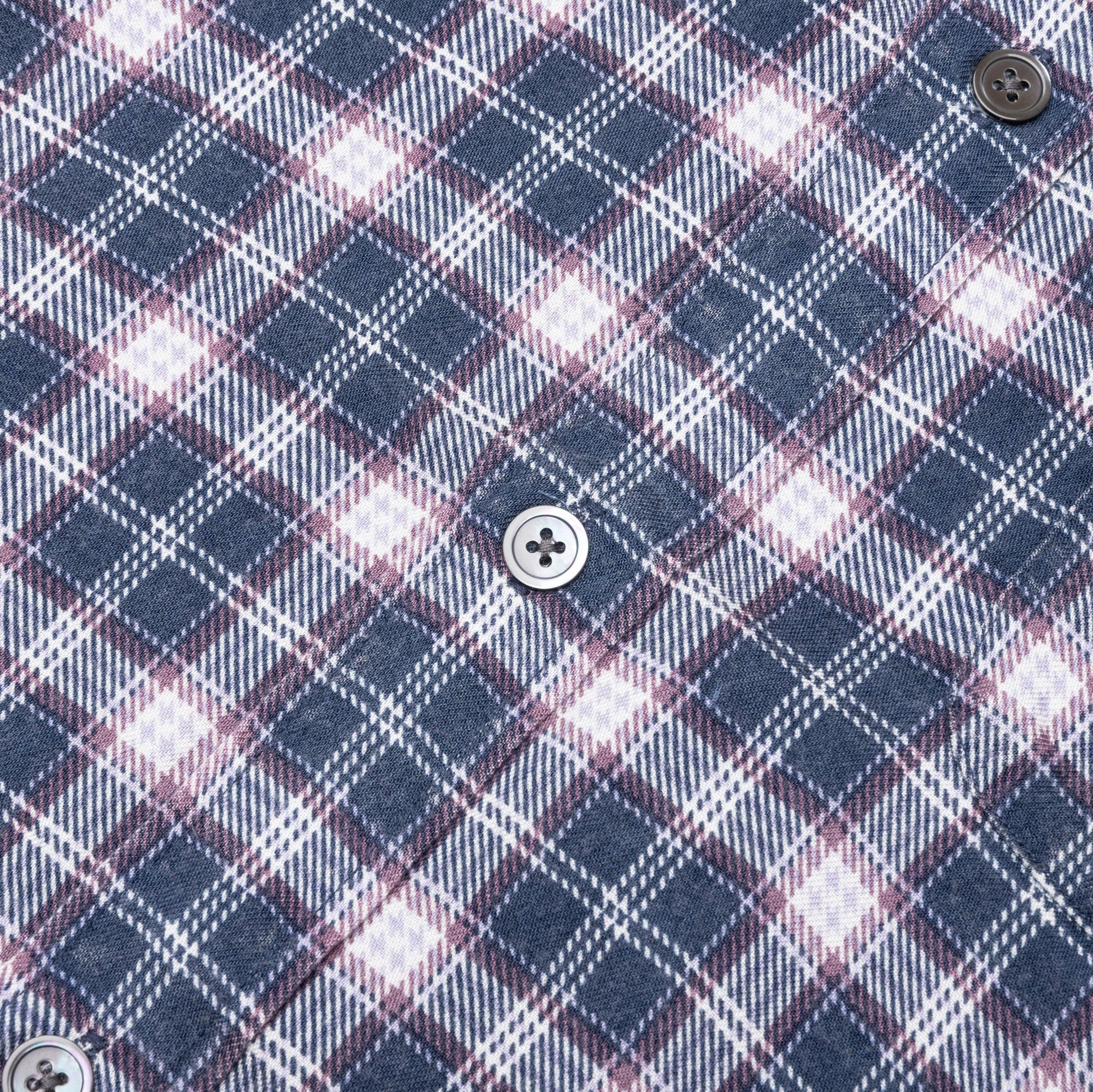 Matthew Plaid Shirt - Navy Male Product Image