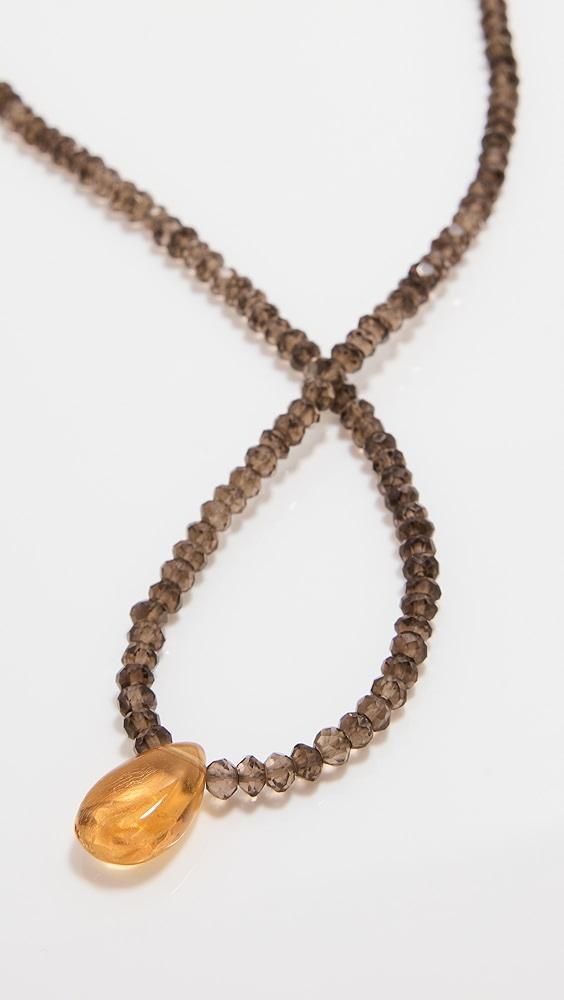 JIA JIA 14k Smoky Quartz Citrine Necklace | Shopbop Product Image