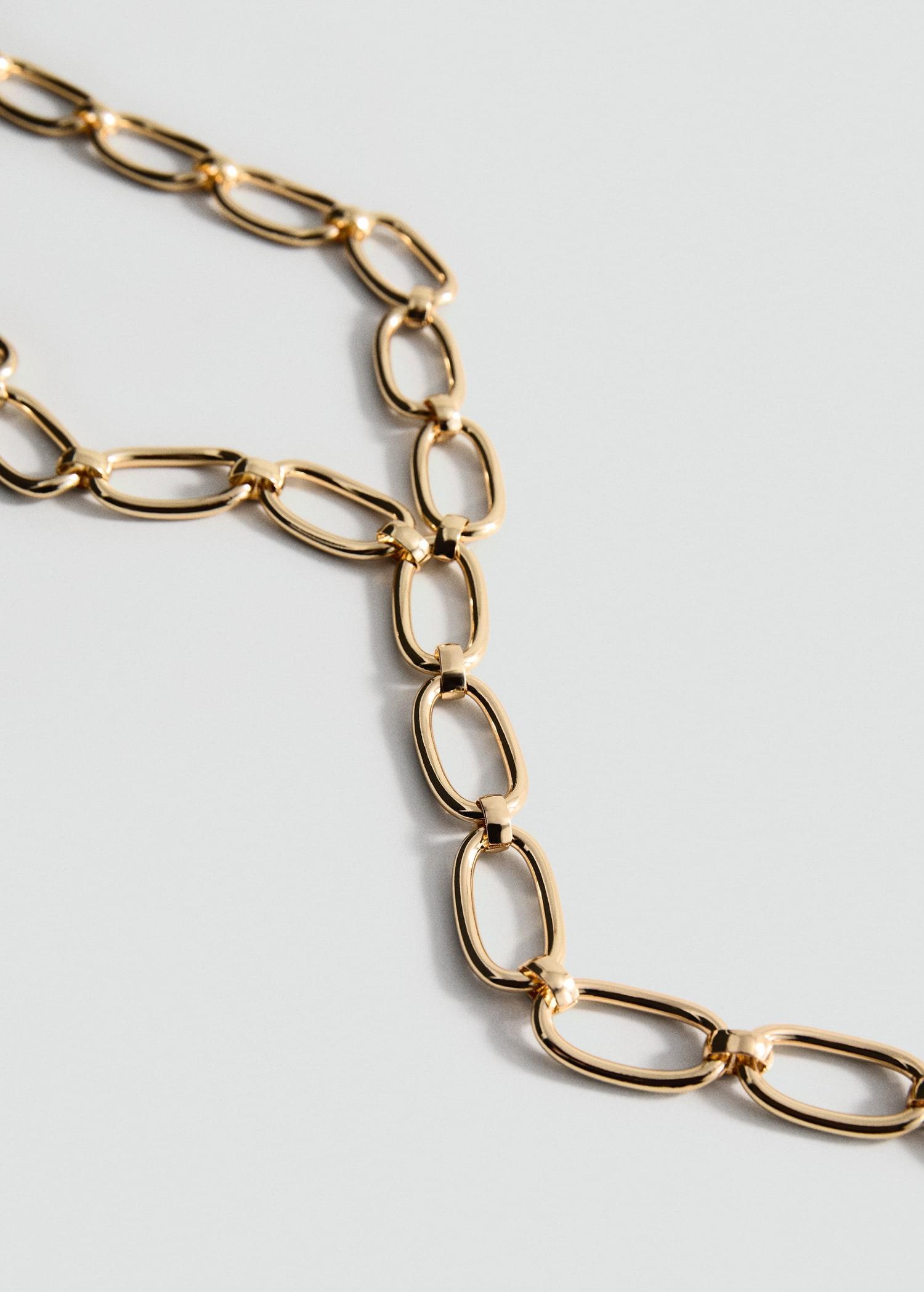 Lariat-design necklace - Women | MANGO USA Product Image