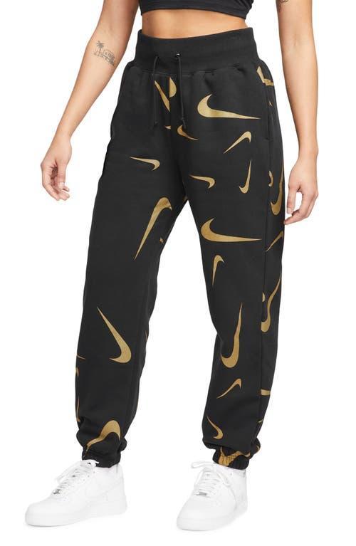 Nike Sportswear Women's High-Waisted Fleece Printed Joggers Product Image