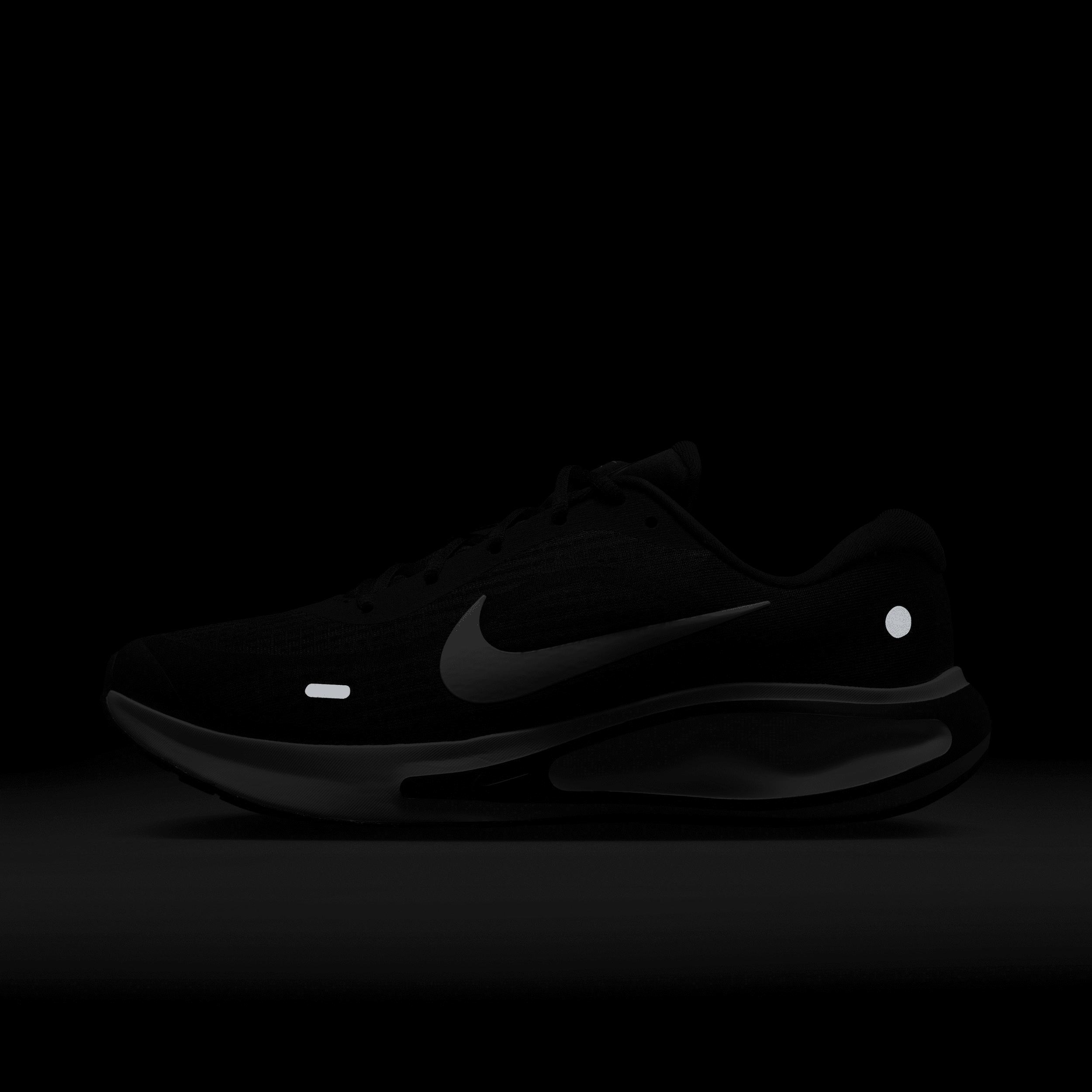 Nike Journey Run Men's Road Running Shoes, Size: 14, Black White Product Image