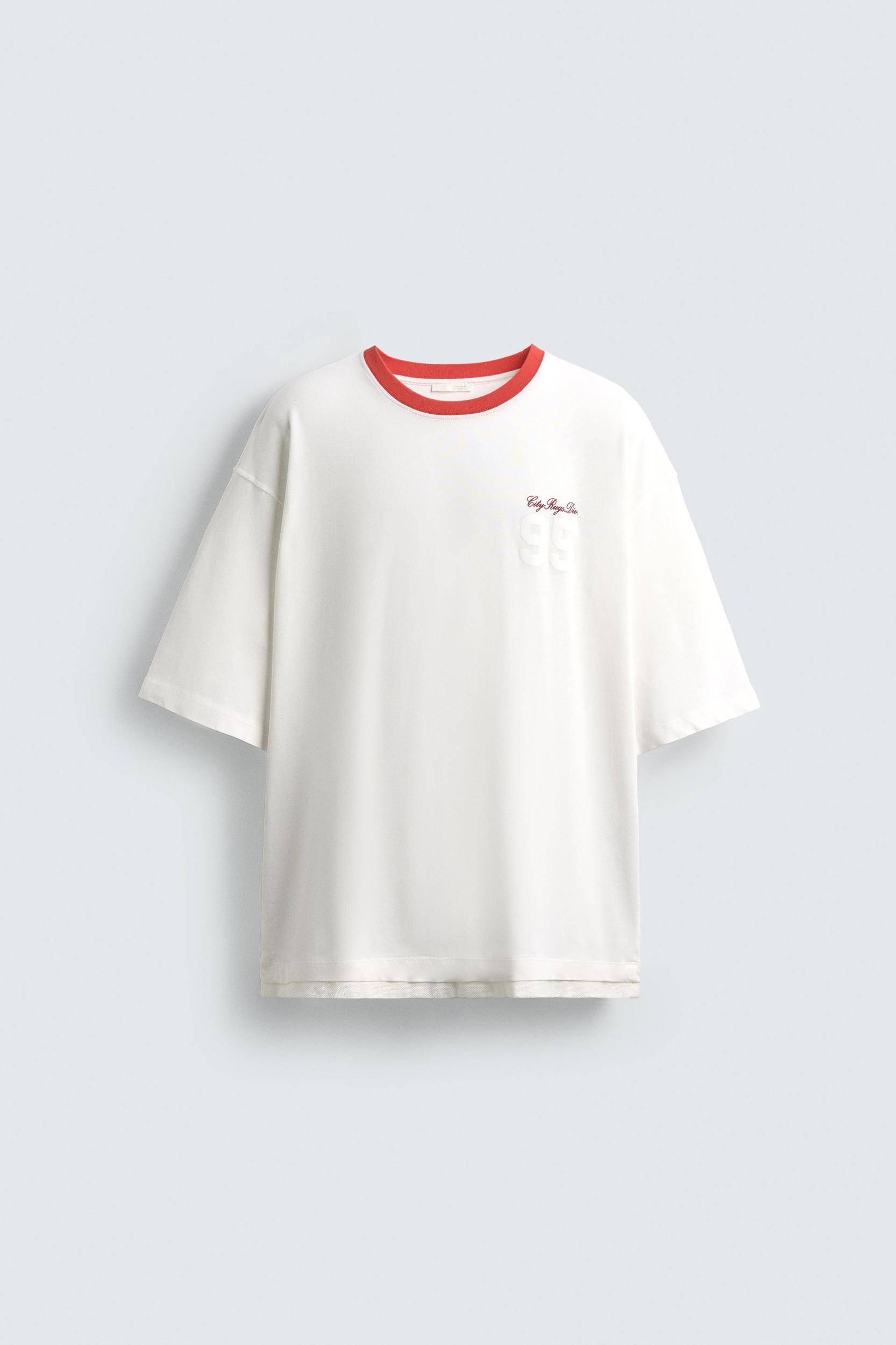 CONTRAST COLLAR T-SHIRT Product Image