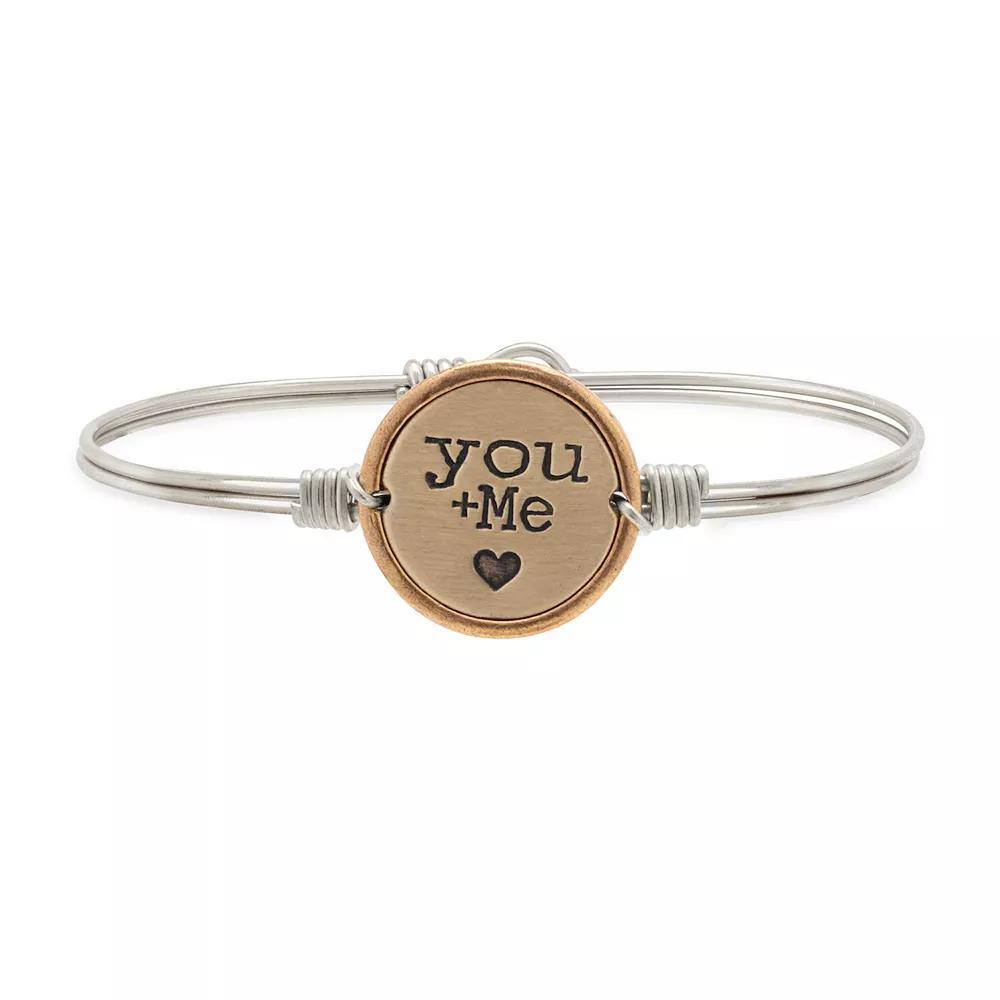 Luca + Danni "You + Me" Bangle Bracelet, Women's, Size: 6.5", Silver Tone Product Image