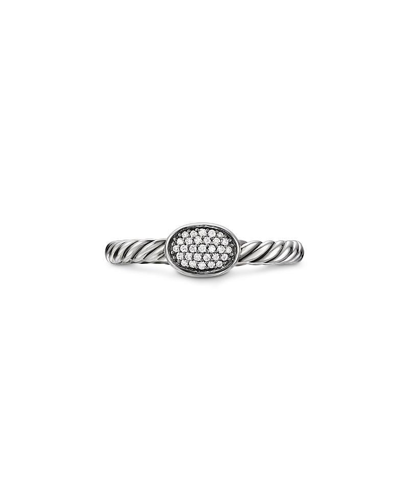 David Yurman Petite Pave Oval Ring with Diamonds Product Image