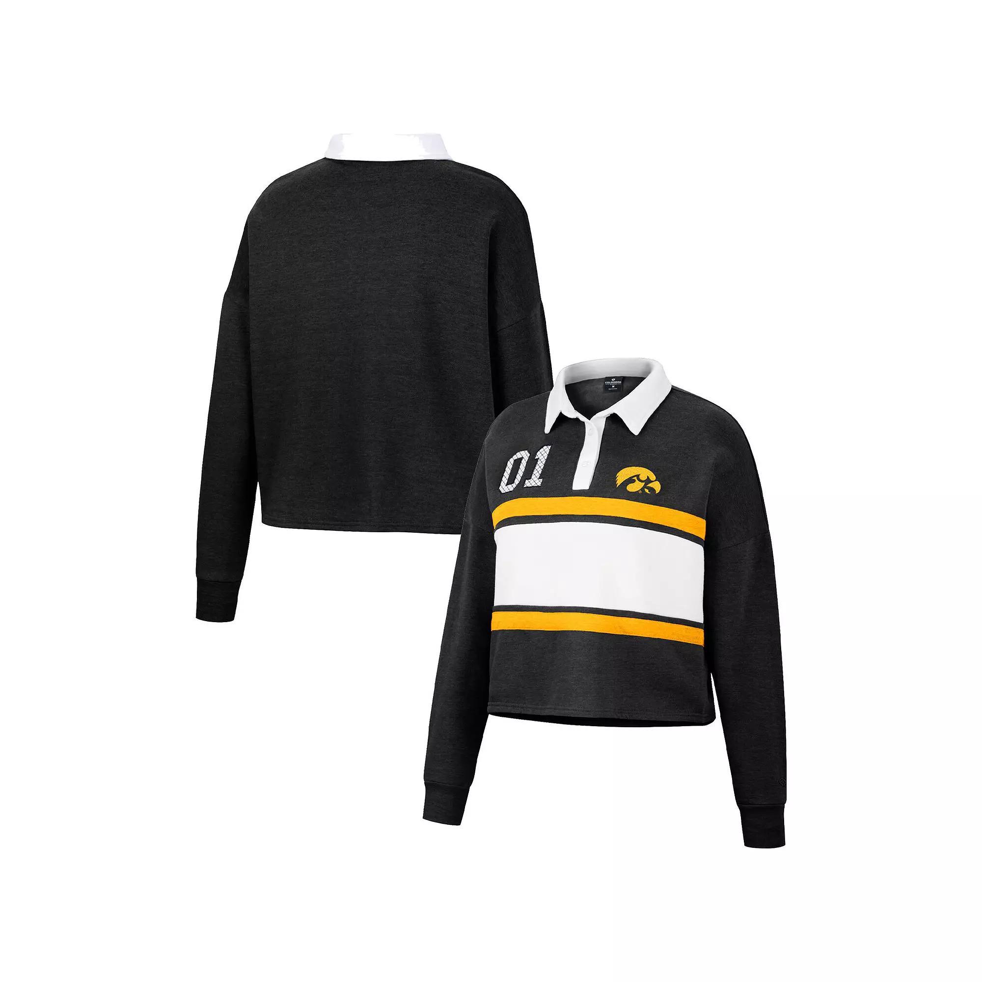 Women's Colosseum Heather Maroon Boston College Eagles I Love My Job Rugby Long Sleeve Shirt, Size: XL, Red Product Image
