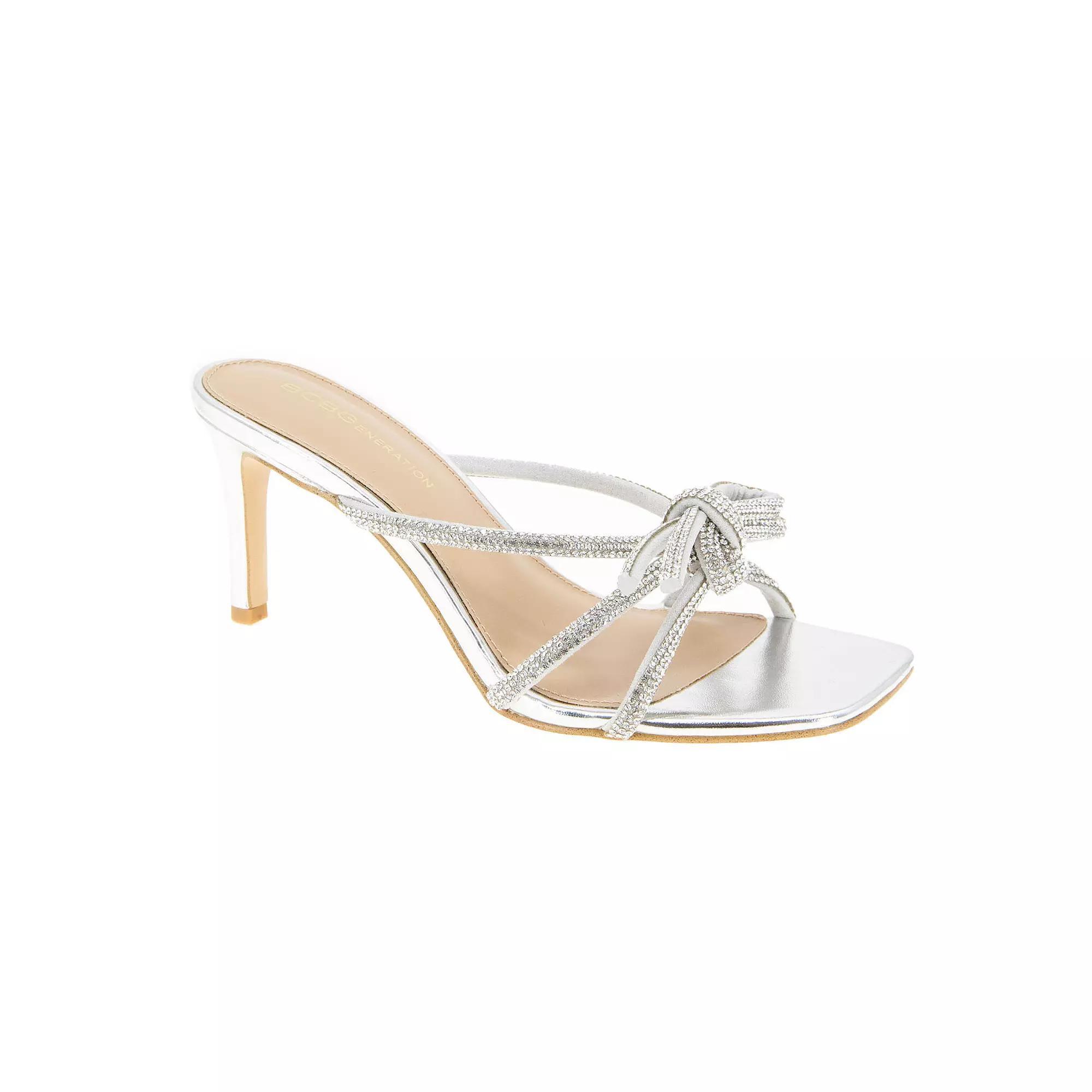BCBGeneration Selma Women's Rhinestone Dress Sandals, Size: 7.5, Silver Product Image