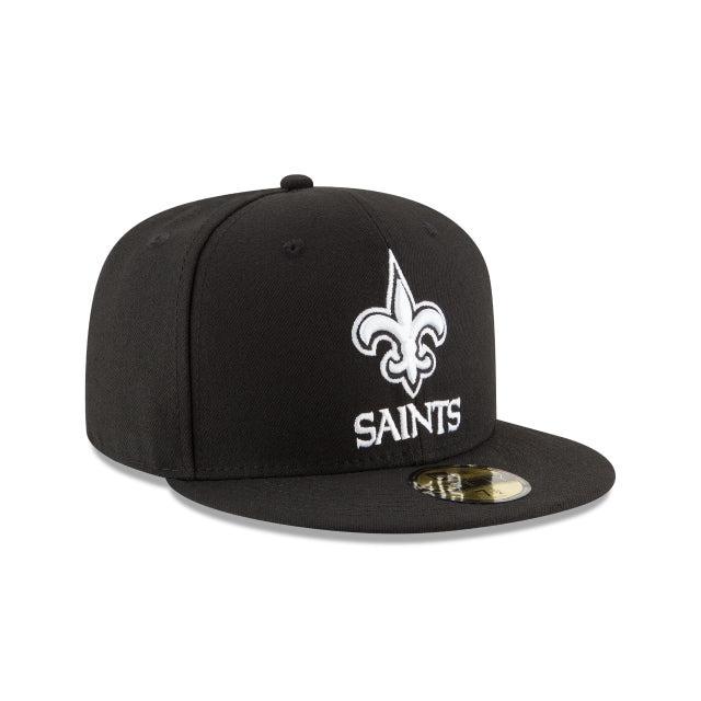New England Patriots Black & White 59FIFTY Fitted Hat Male Product Image