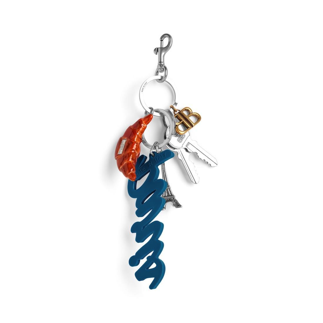 Women's Tourist Paris Croissant Charm/keychain in Multicolor Product Image