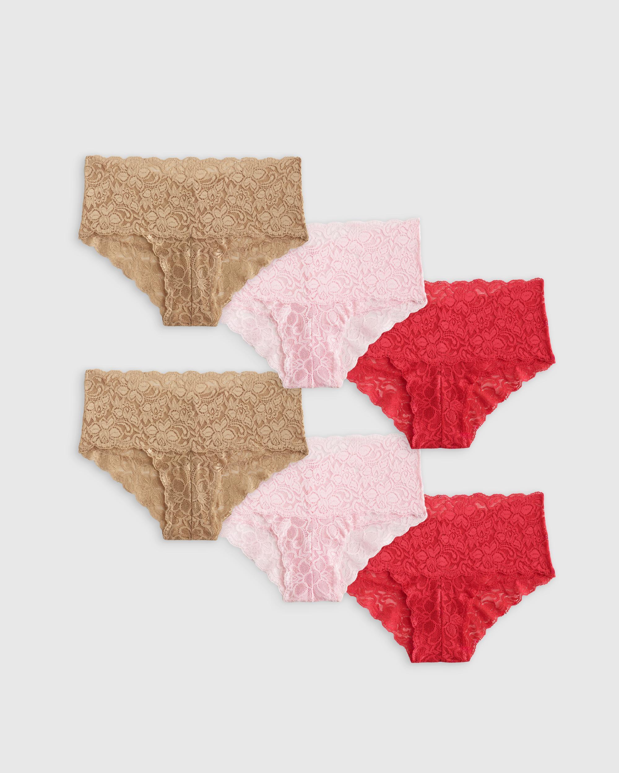 Quince | Women's Stretch Lace Cheeky Brief Size XL, Nylon/Spandex Product Image