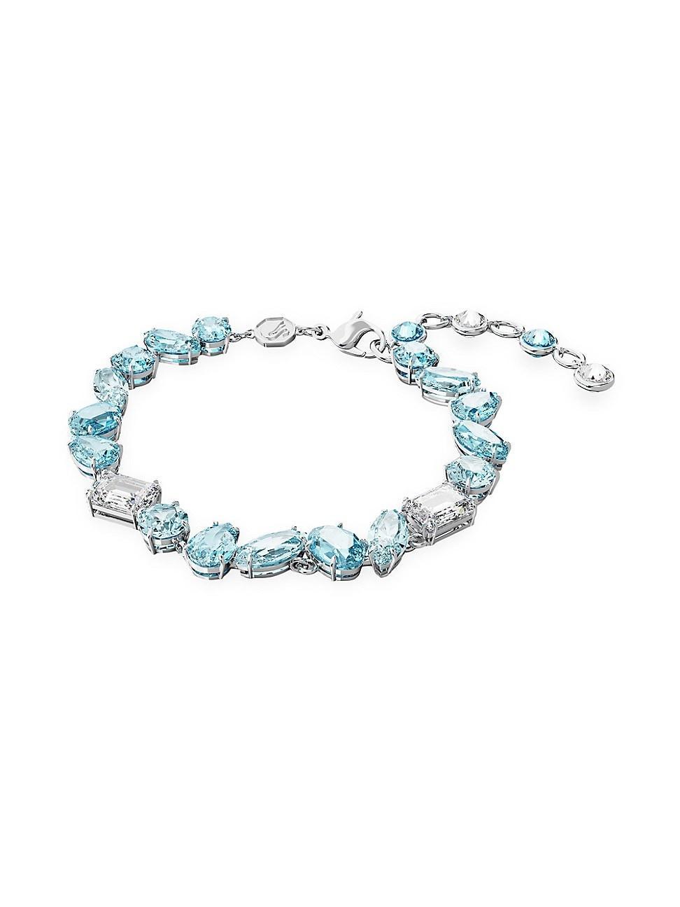 Swarovski Gema Blue Crystal Mixed Cut Link Bracelet Product Image