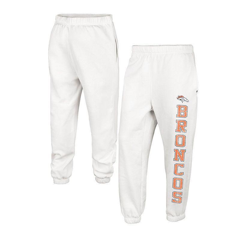 Women's '47 Oatmeal Denver Broncos Harper Joggers, Size: XL, Team Product Image