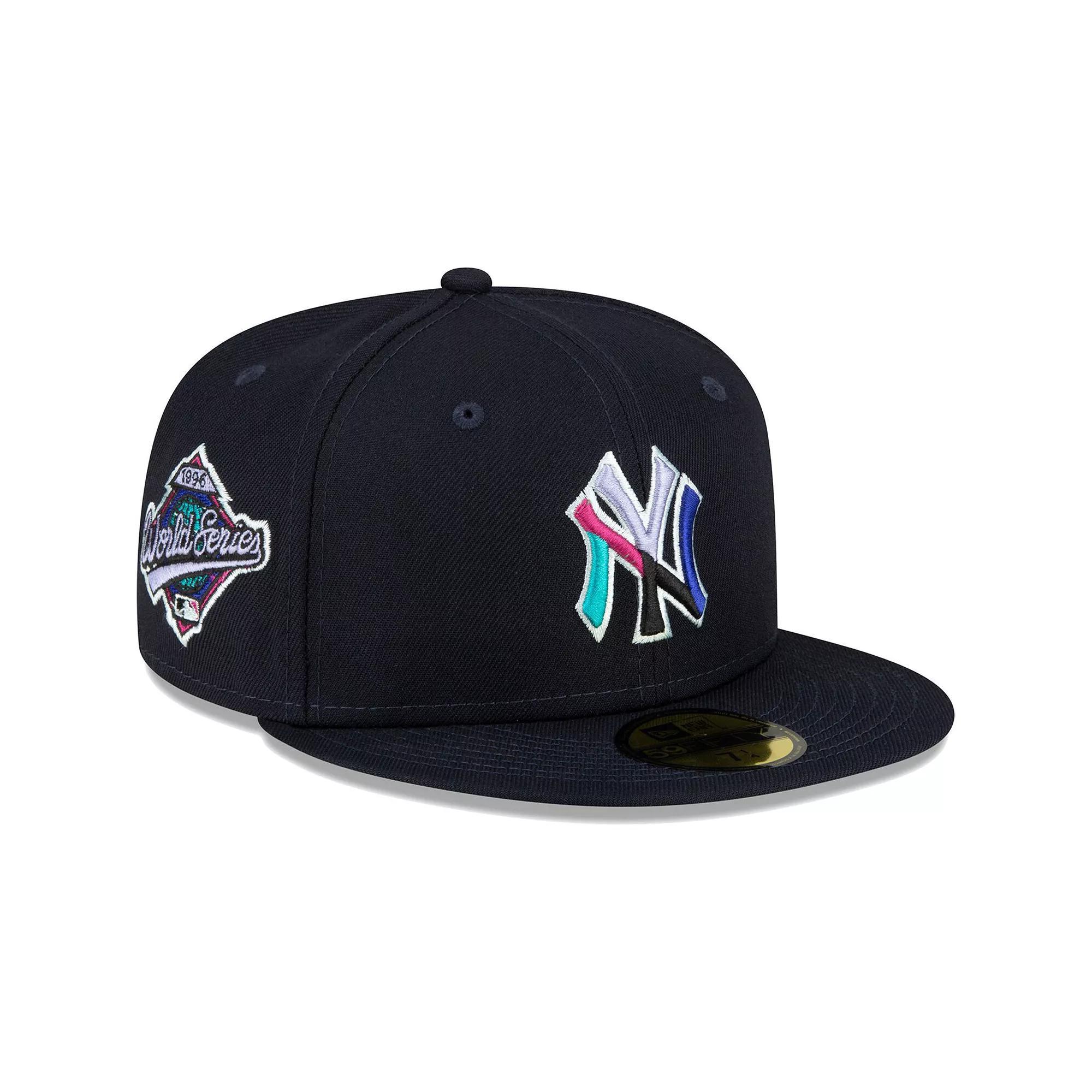 Men's New Era Navy New York Yankees 1996 World Series Polar Lights 59FIFTY Fitted Hat, Size: 7 3/4, Blue Product Image