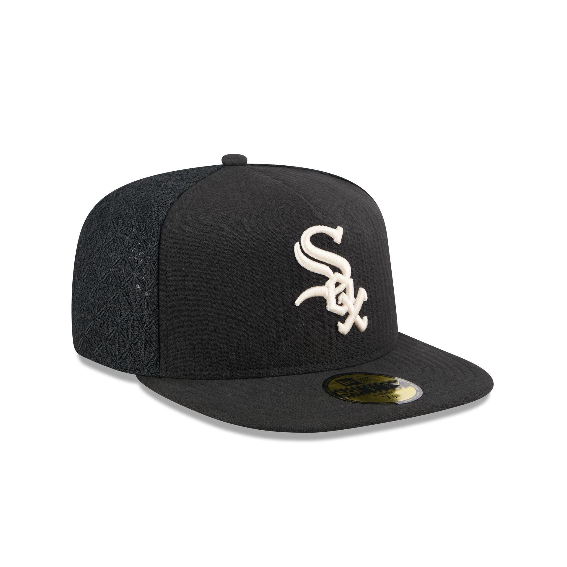 Chicago White Sox Black Mesh 59FIFTY A-Frame Fitted Hat Male Product Image