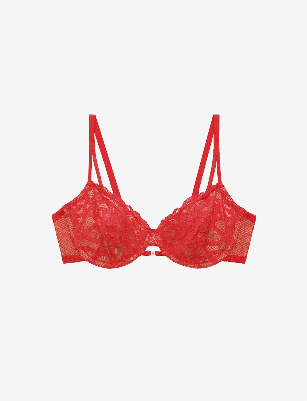 Rose Lace Unlined Demi Bra Product Image