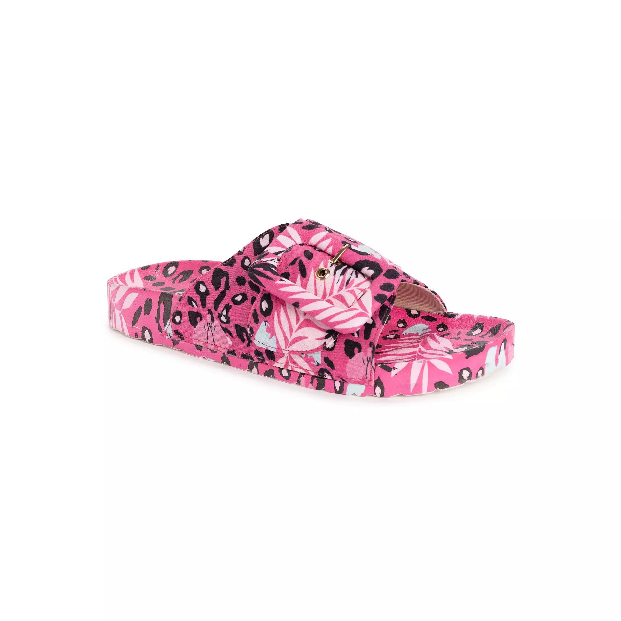 MUK LUKS Island Tiki Womens Sandals Pink Product Image