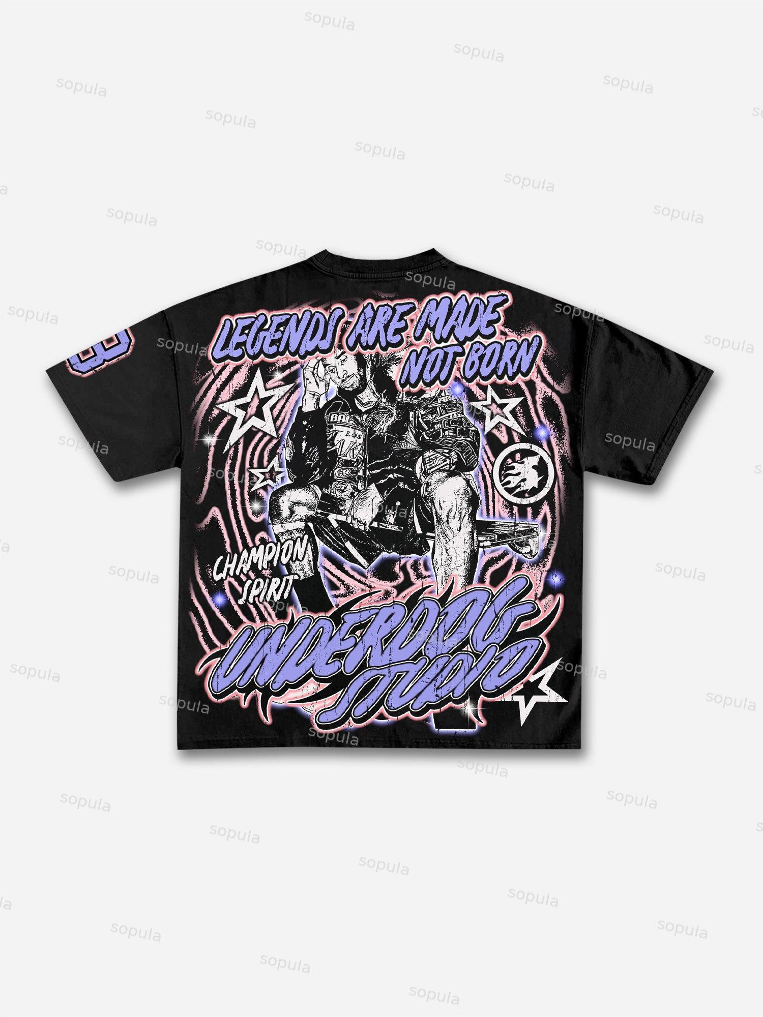 Vintage Basketball Legend Graphic T-shirt Product Image