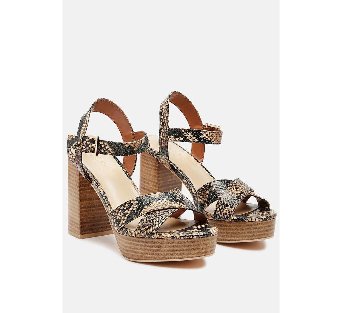Rag & Co Chypre Women's Leather Dress Sandals, Size: 9, White Product Image