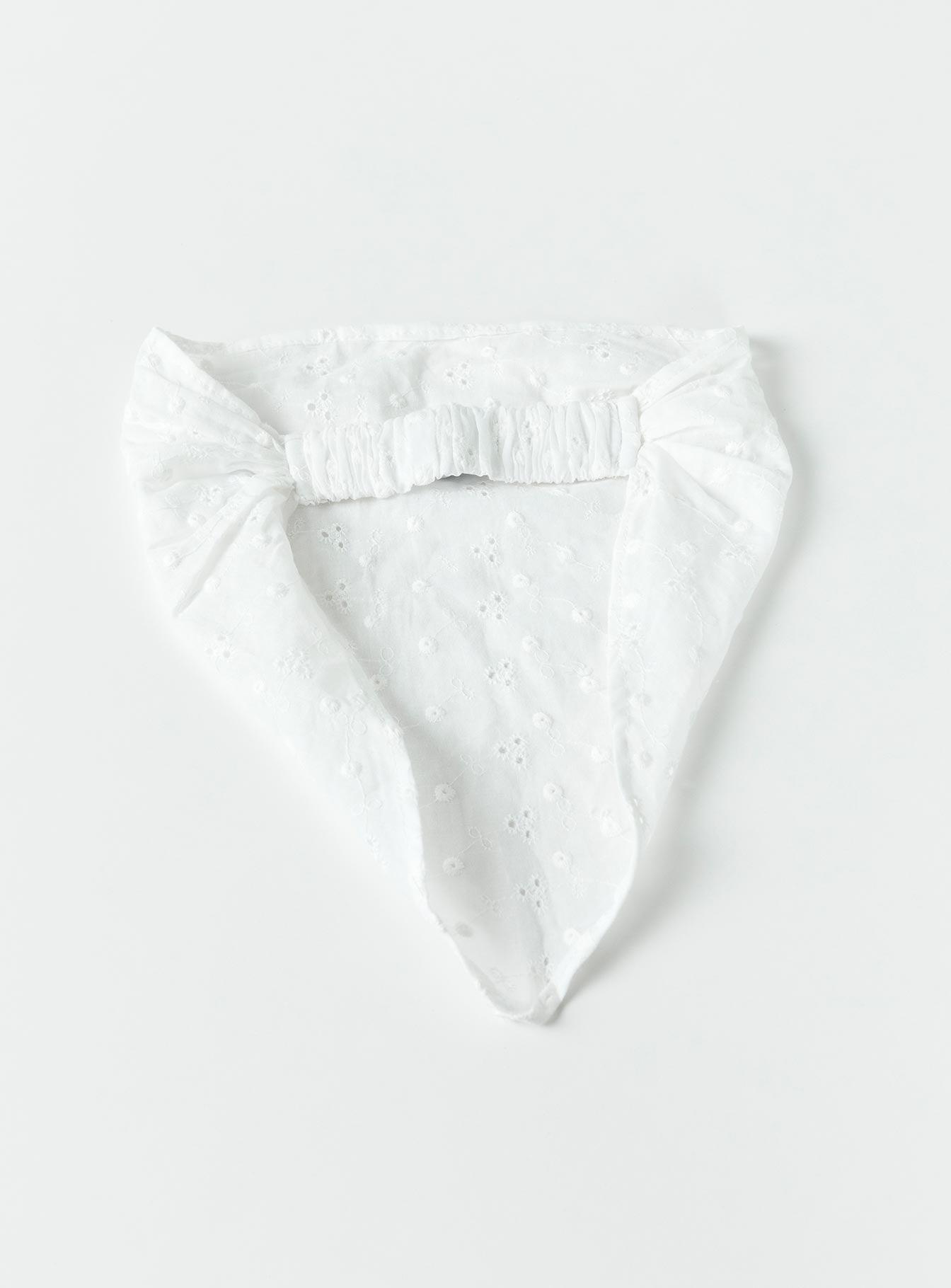 The Amalfi Anglais Headband White Product Image